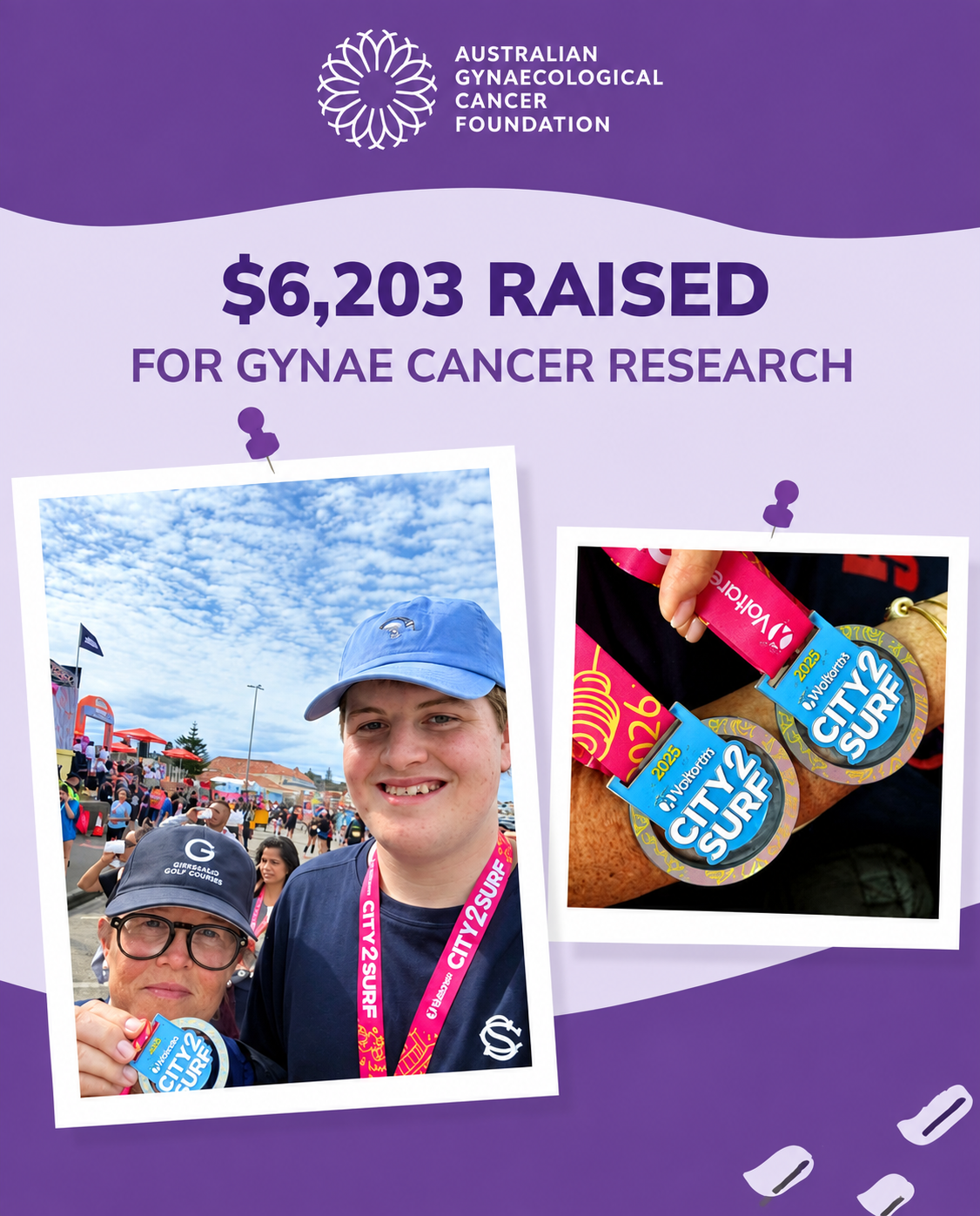 Georgina and Vinny at City2Surf